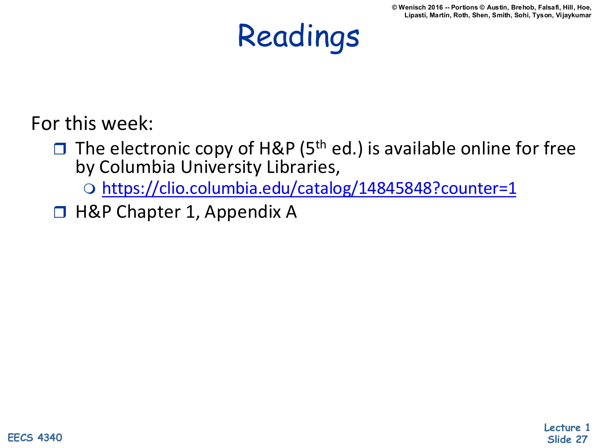 Readings (slide 27)