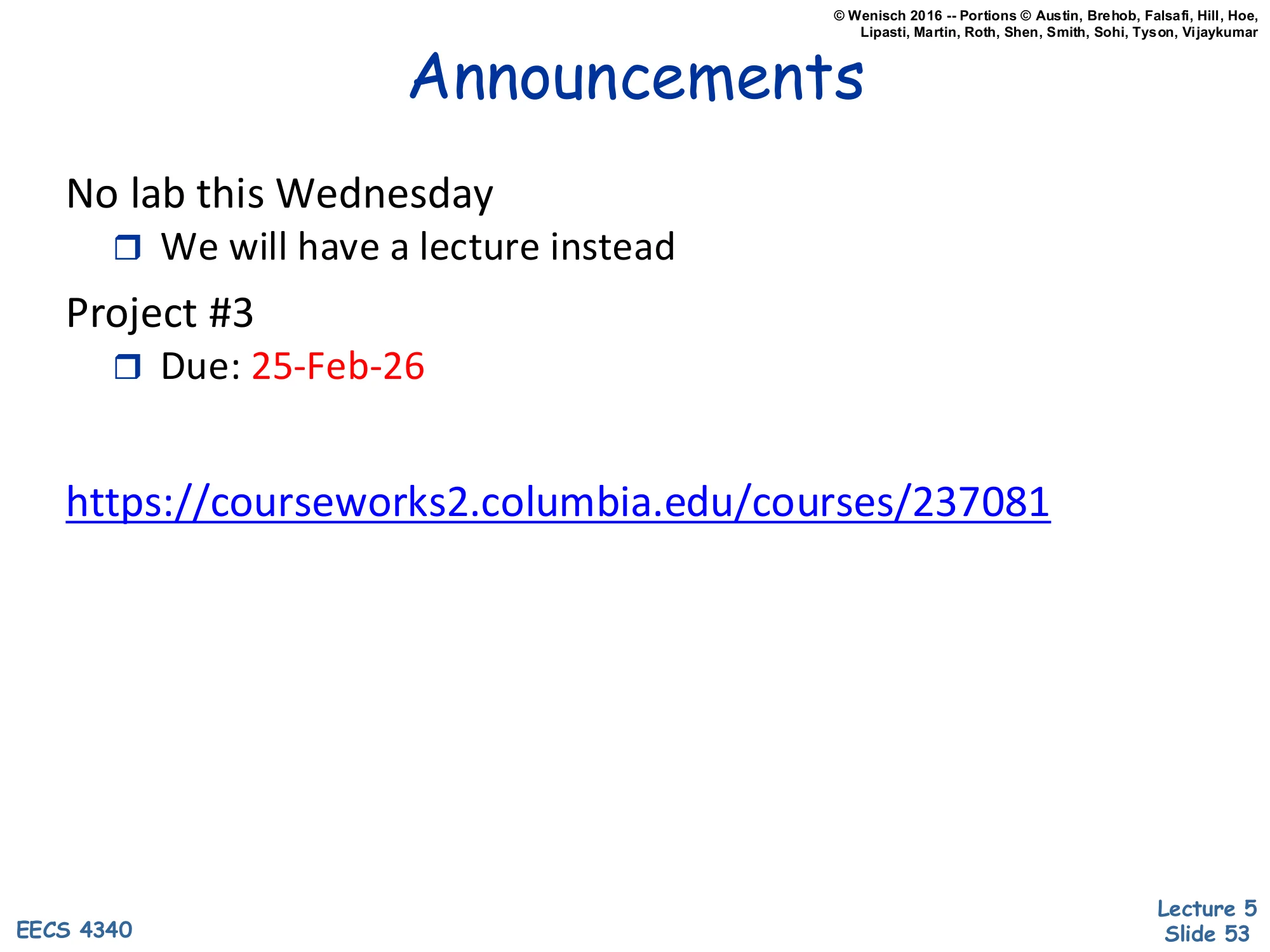 Announcements (slide 53)