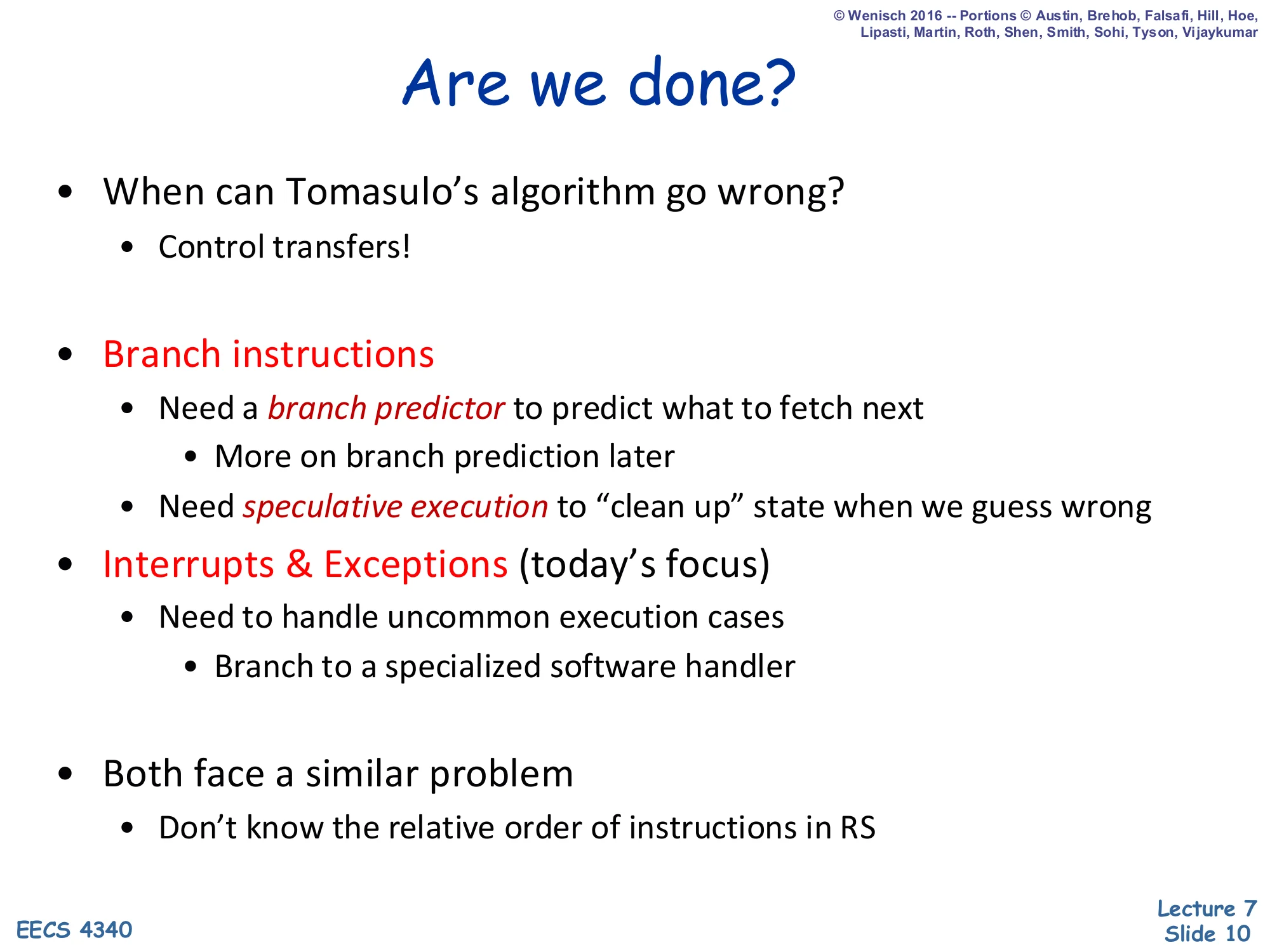 Are we done? (slide 10)