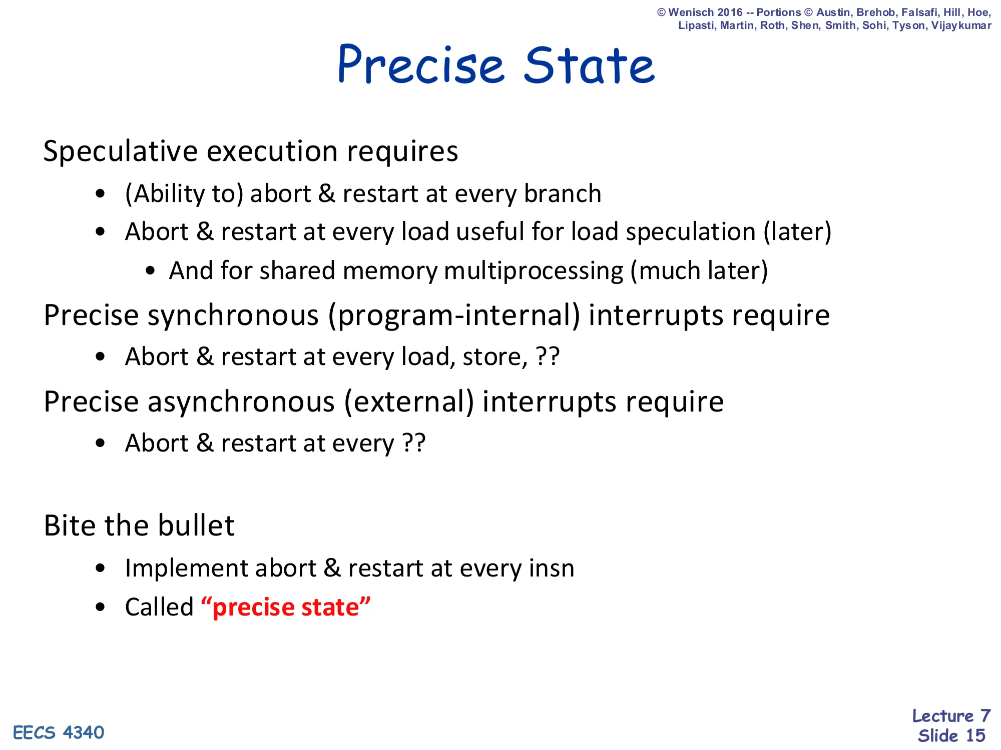 Precise State (slide 15)