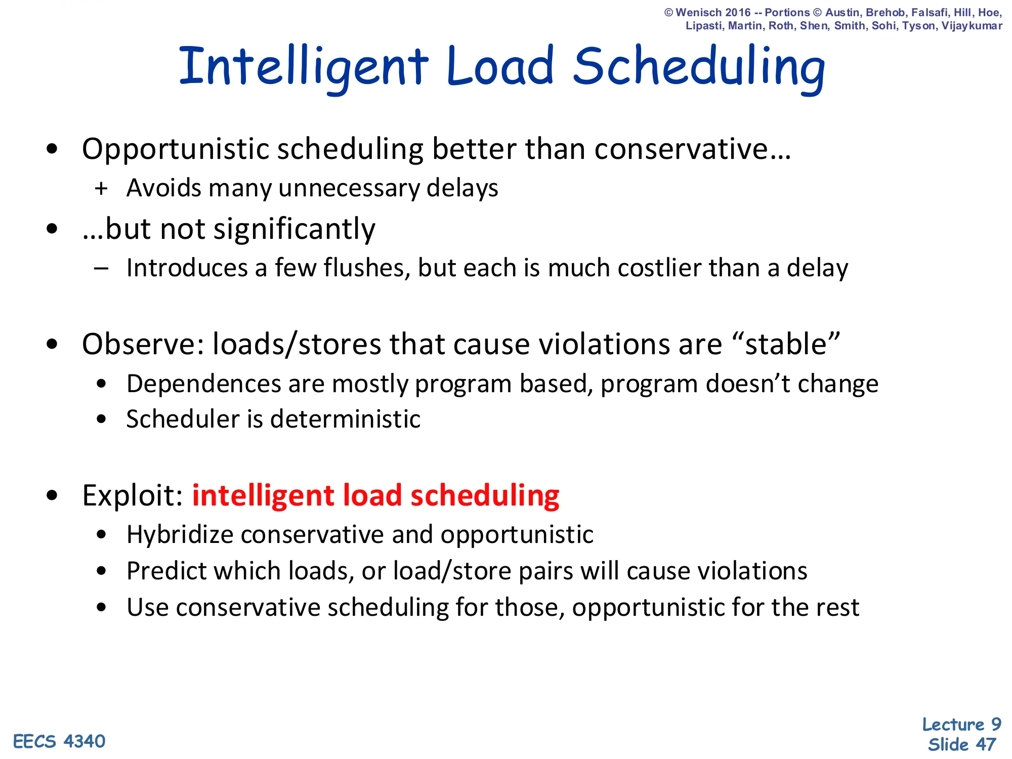 Intelligent Load Scheduling (slide 47)