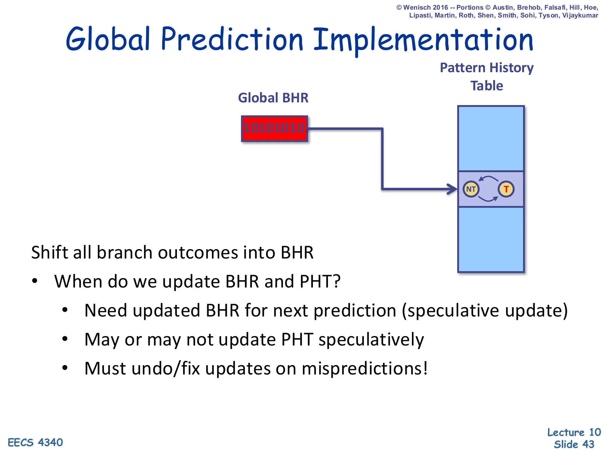 Global Prediction Implementation (slide 43)