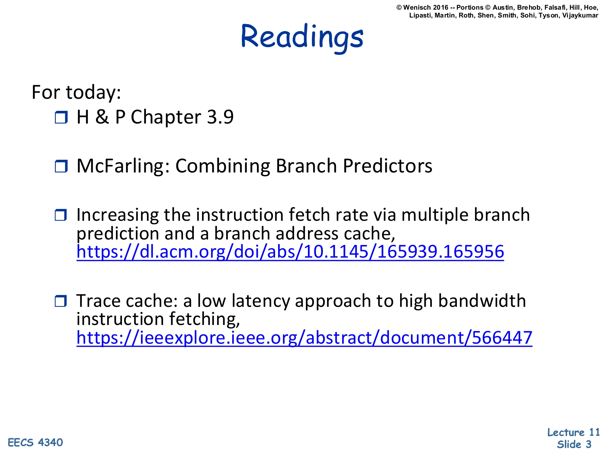 Readings (slide 3)