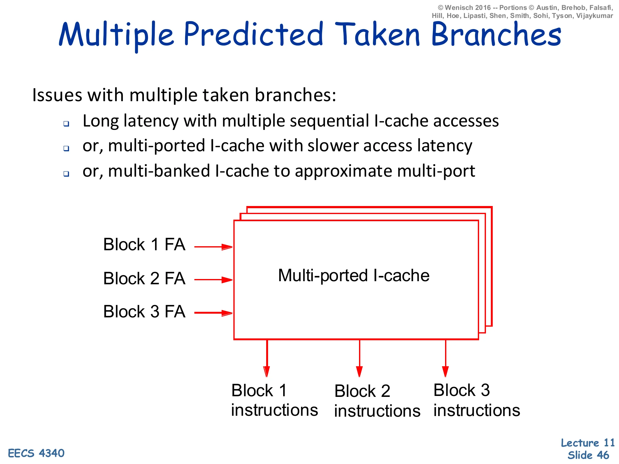 Multiple Predicted-Taken Branches (slide 46)