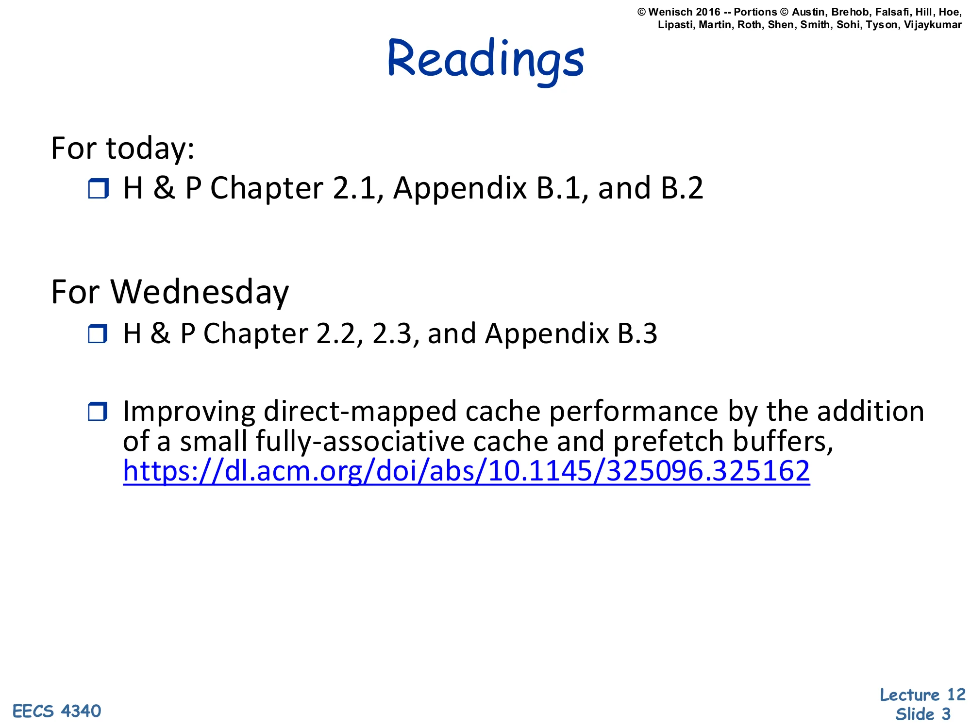 Readings (slide 3)