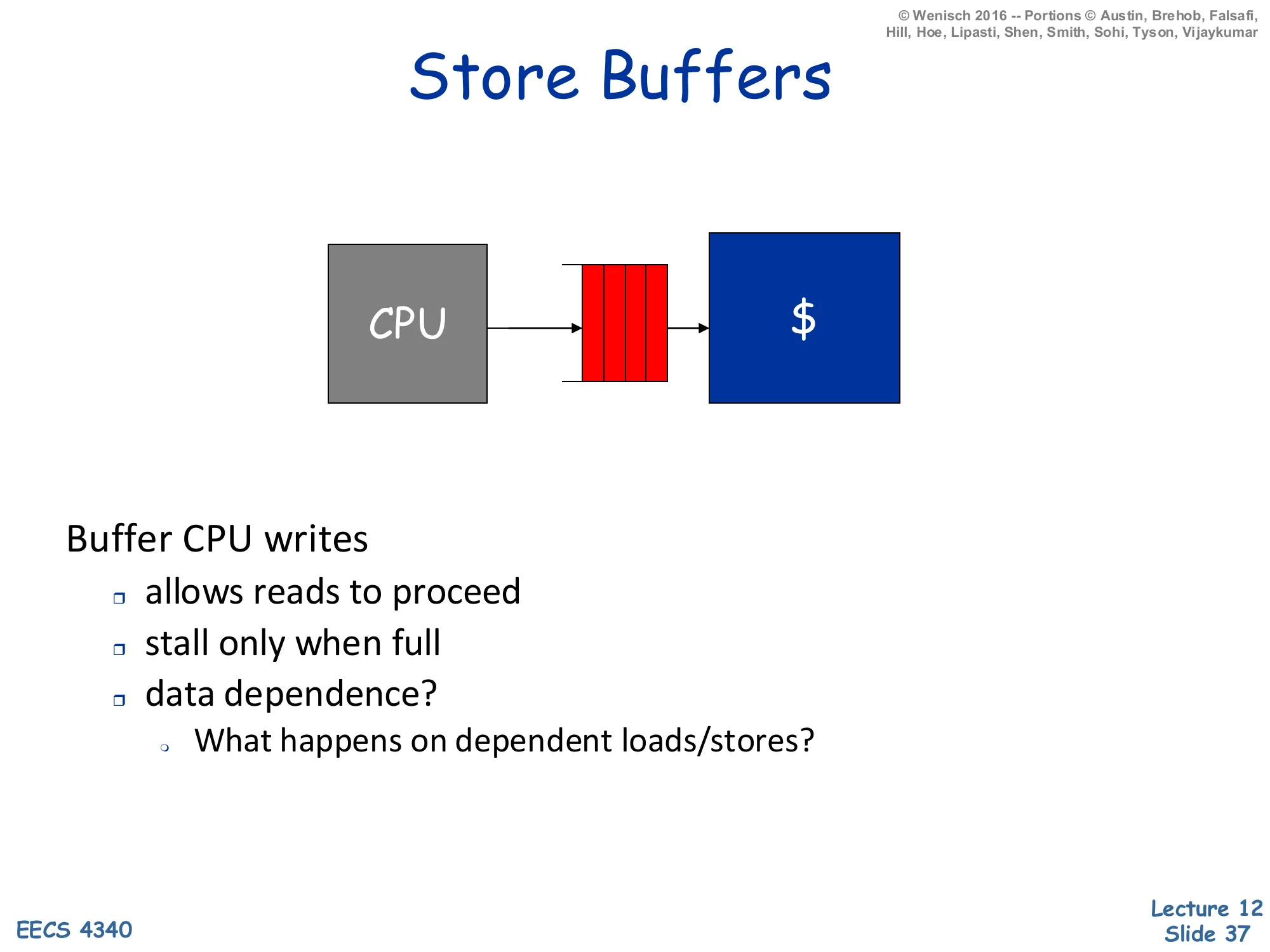 Store Buffers (slide 37)