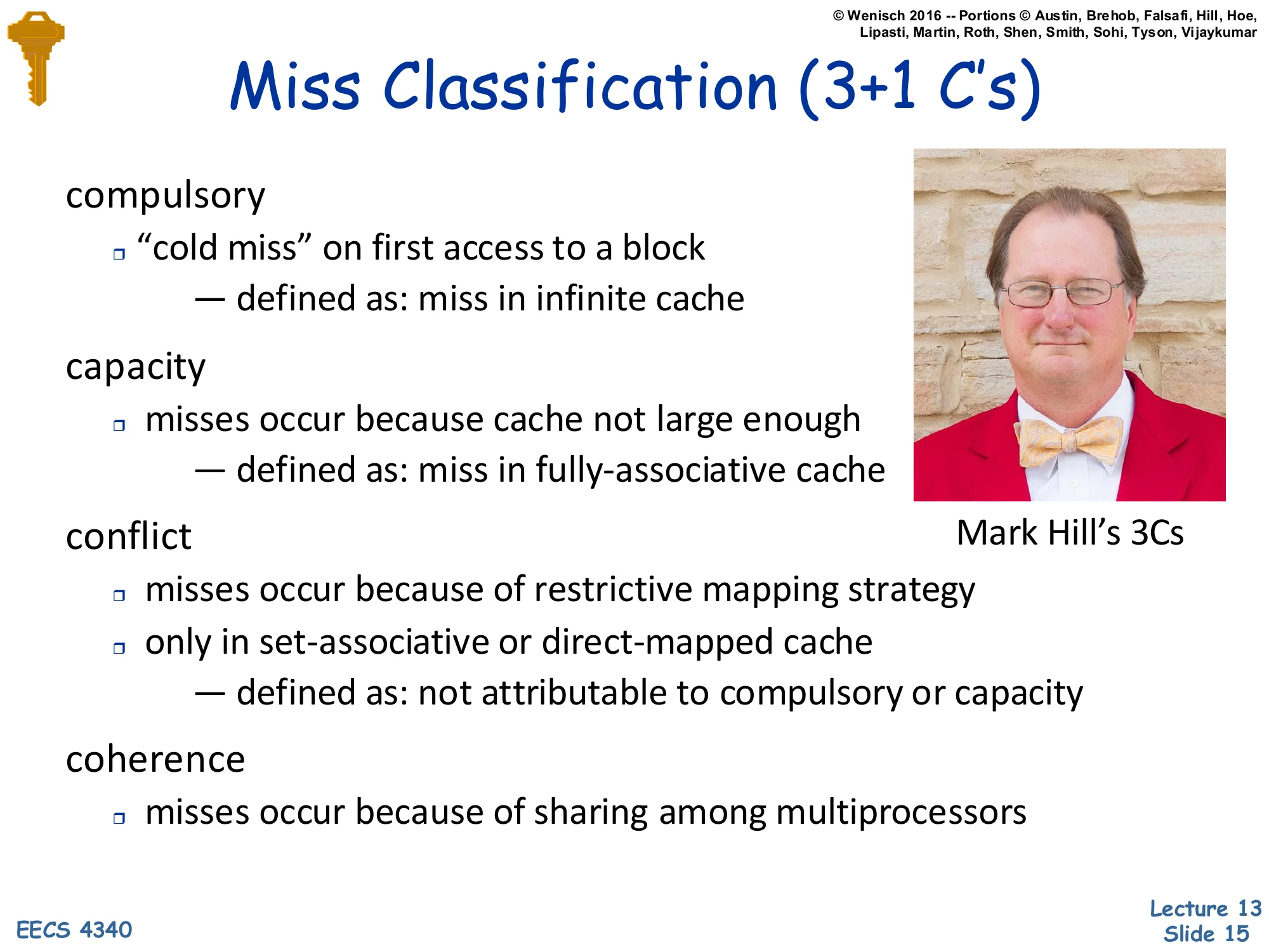 Miss Classification (3+1 C's) (slide 15)