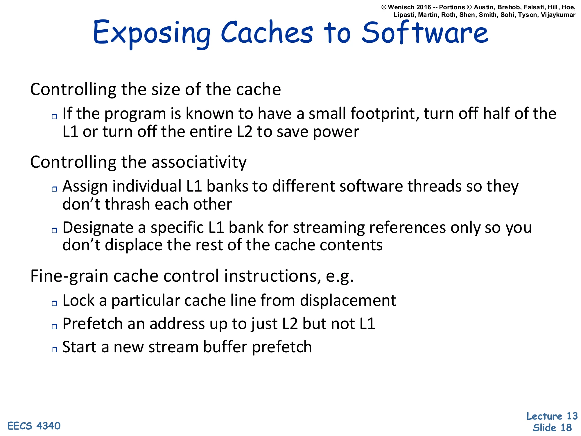 Exposing Caches to Software (slide 18)